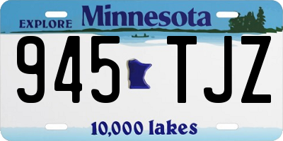 MN license plate 945TJZ