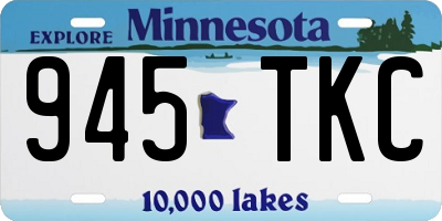 MN license plate 945TKC