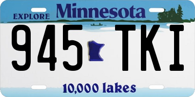MN license plate 945TKI
