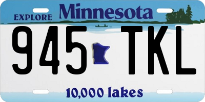 MN license plate 945TKL