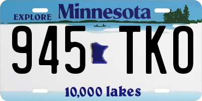 MN license plate 945TKO