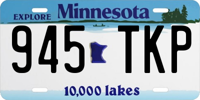 MN license plate 945TKP