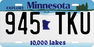 MN license plate 945TKU