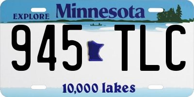 MN license plate 945TLC