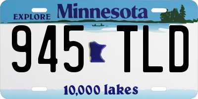 MN license plate 945TLD
