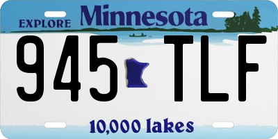 MN license plate 945TLF