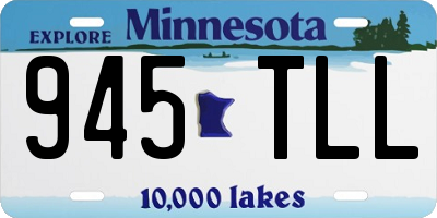 MN license plate 945TLL