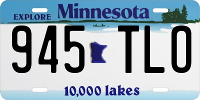 MN license plate 945TLO