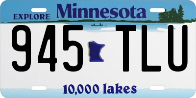 MN license plate 945TLU