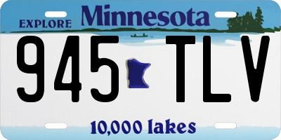 MN license plate 945TLV