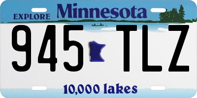 MN license plate 945TLZ