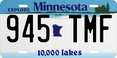 MN license plate 945TMF
