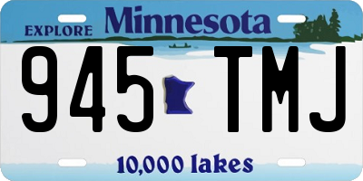 MN license plate 945TMJ