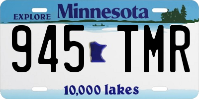 MN license plate 945TMR