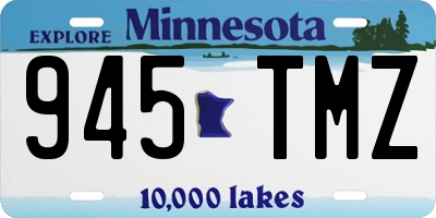 MN license plate 945TMZ