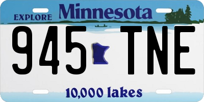 MN license plate 945TNE