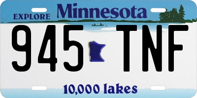 MN license plate 945TNF