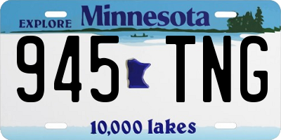MN license plate 945TNG