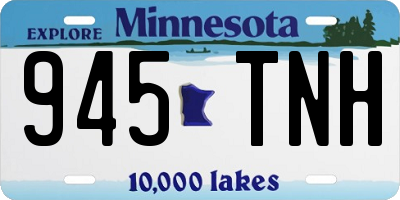 MN license plate 945TNH