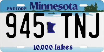 MN license plate 945TNJ