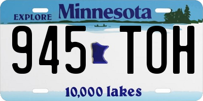 MN license plate 945TOH