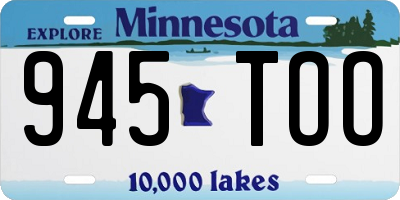MN license plate 945TOO