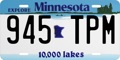 MN license plate 945TPM