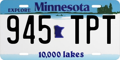 MN license plate 945TPT