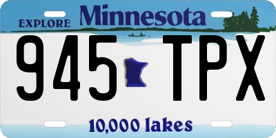 MN license plate 945TPX