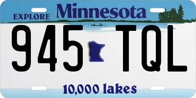 MN license plate 945TQL