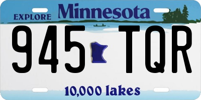 MN license plate 945TQR
