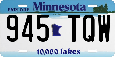 MN license plate 945TQW