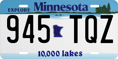 MN license plate 945TQZ
