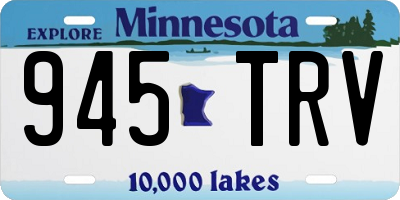MN license plate 945TRV
