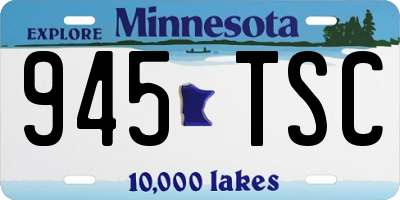 MN license plate 945TSC