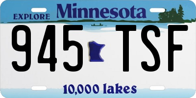 MN license plate 945TSF