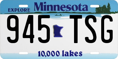 MN license plate 945TSG