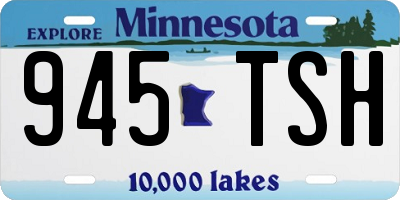 MN license plate 945TSH
