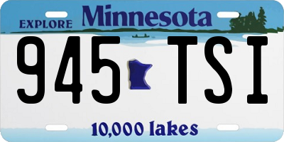 MN license plate 945TSI