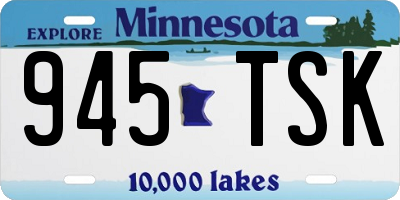MN license plate 945TSK
