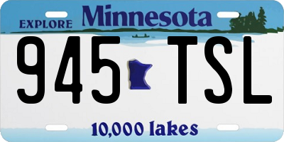 MN license plate 945TSL