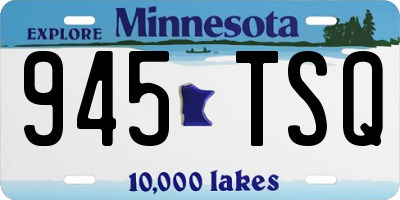 MN license plate 945TSQ