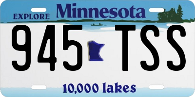 MN license plate 945TSS