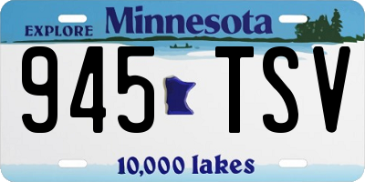 MN license plate 945TSV