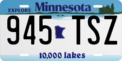 MN license plate 945TSZ