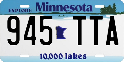 MN license plate 945TTA