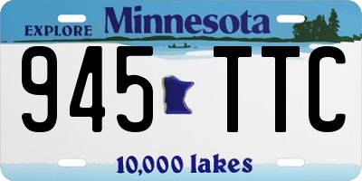 MN license plate 945TTC