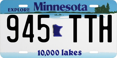 MN license plate 945TTH