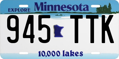 MN license plate 945TTK