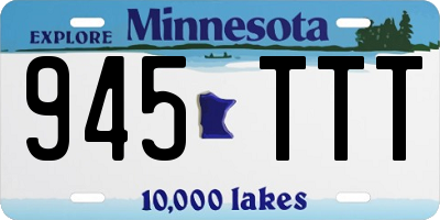 MN license plate 945TTT